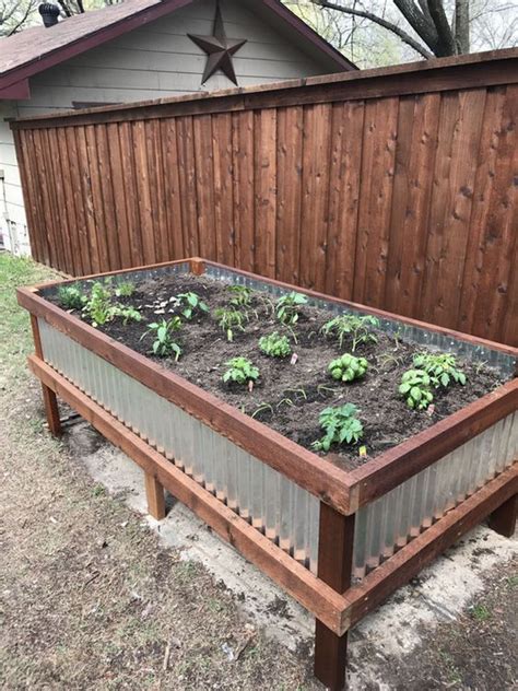 how to use an elevated metal flower box|metal raised bed filling instructions.